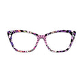 Pastel Mosaic Petal Pattern Glasses Toppers #9894047160