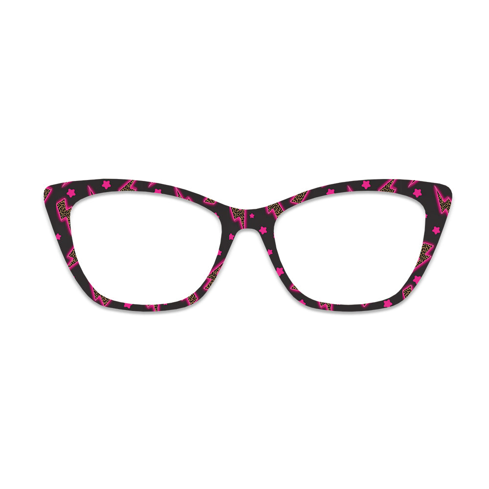 Pink Lightning Star Glasses Toppers #3072035544
