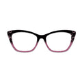 Pink Glitter Swirl Pattern Glasses Toppers #9964266769