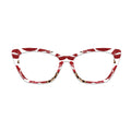 Lip Kiss Leopard Print Pattern Glasses Toppers #9992835012