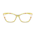 Yellow Bunny Floral Glasses Toppers #1234029546