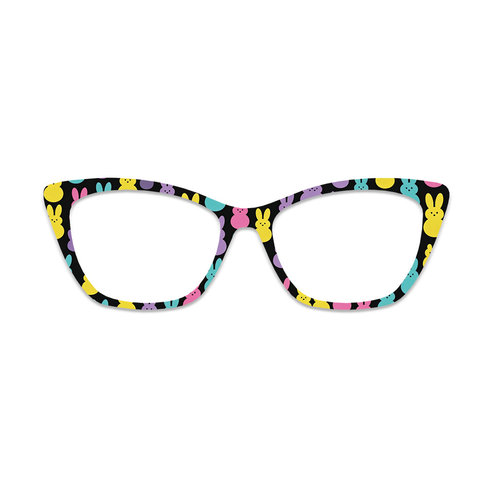Colorful Easter Bunny Glasses Toppers #3185918835