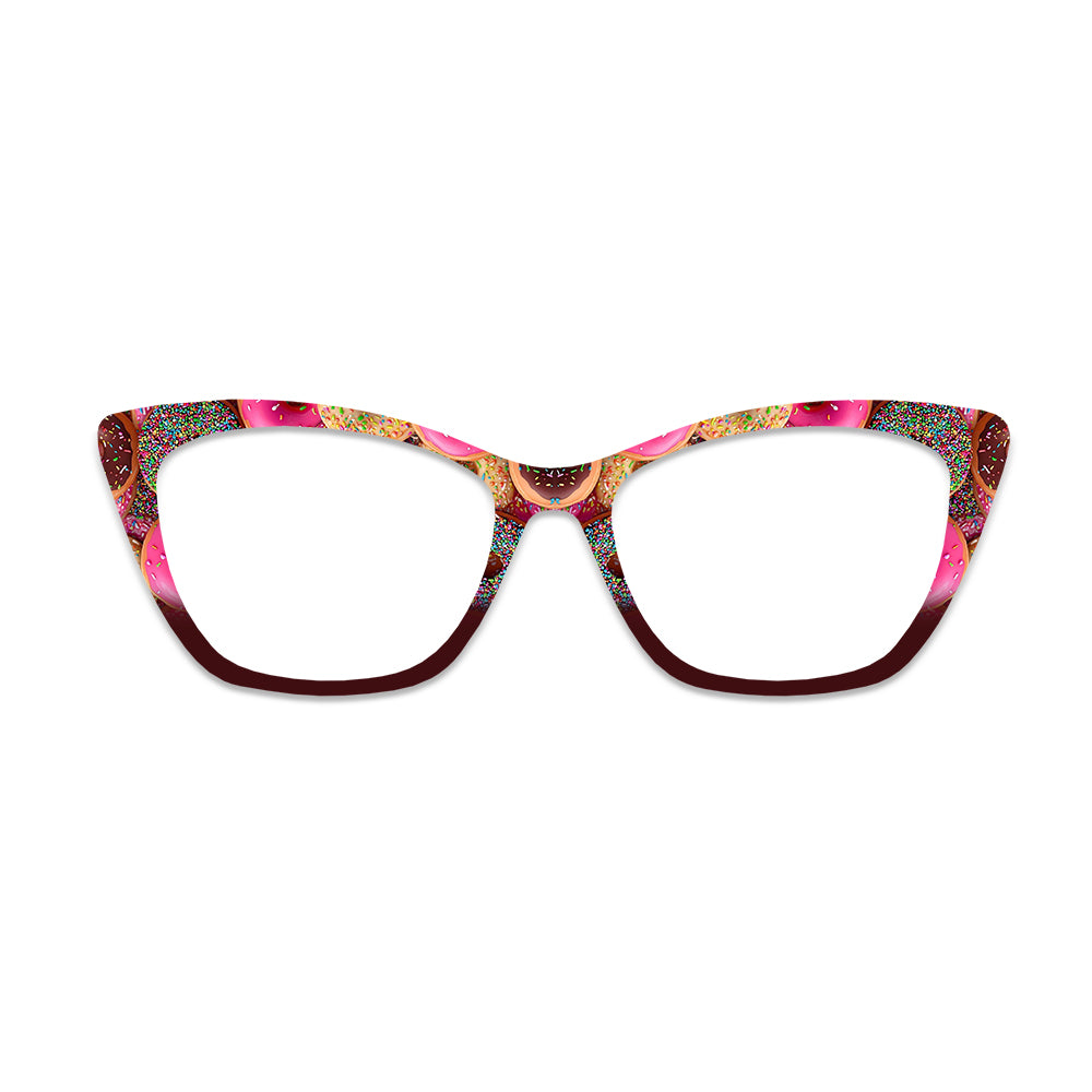 Donut Food Pattern Glasses Toppers #7489667630