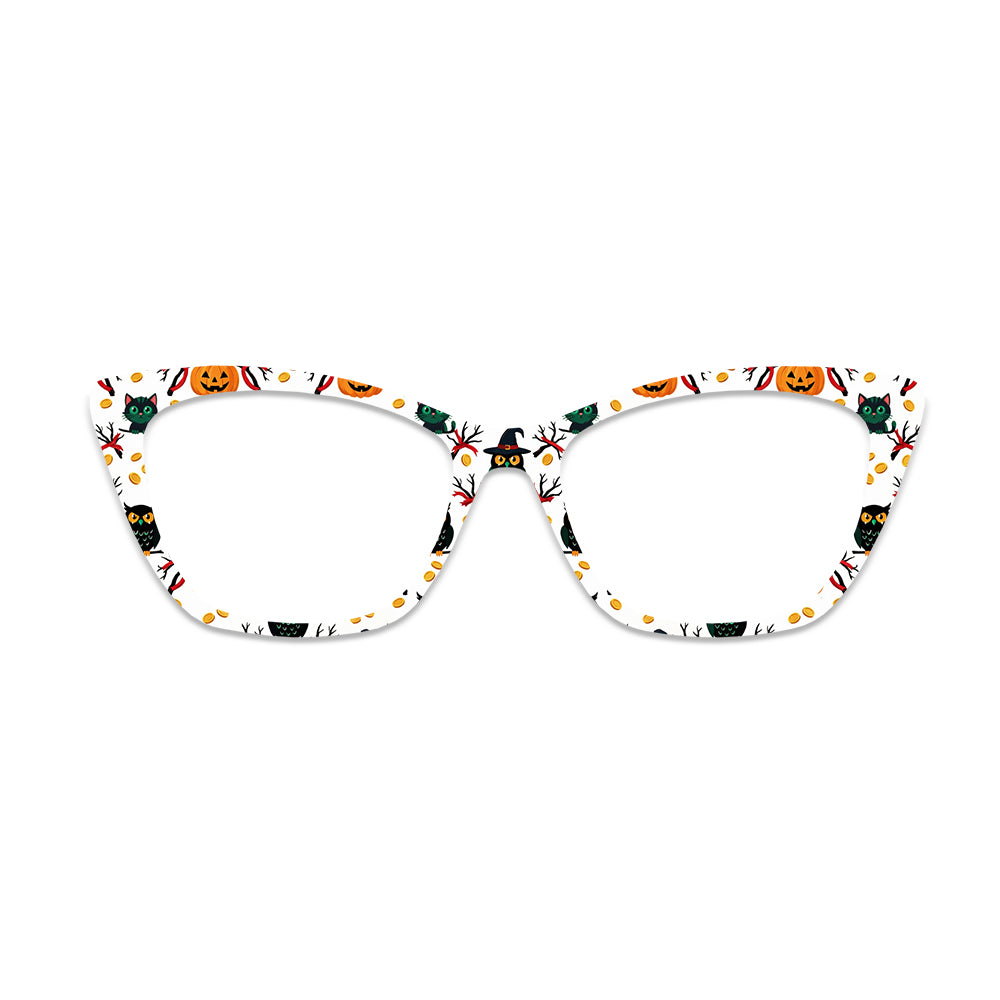 Halloween Owl Black Cat Glasses Toppers #1683332533