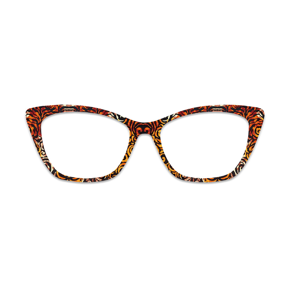 Tiger Animal Print Glasses Toppers #7501059191