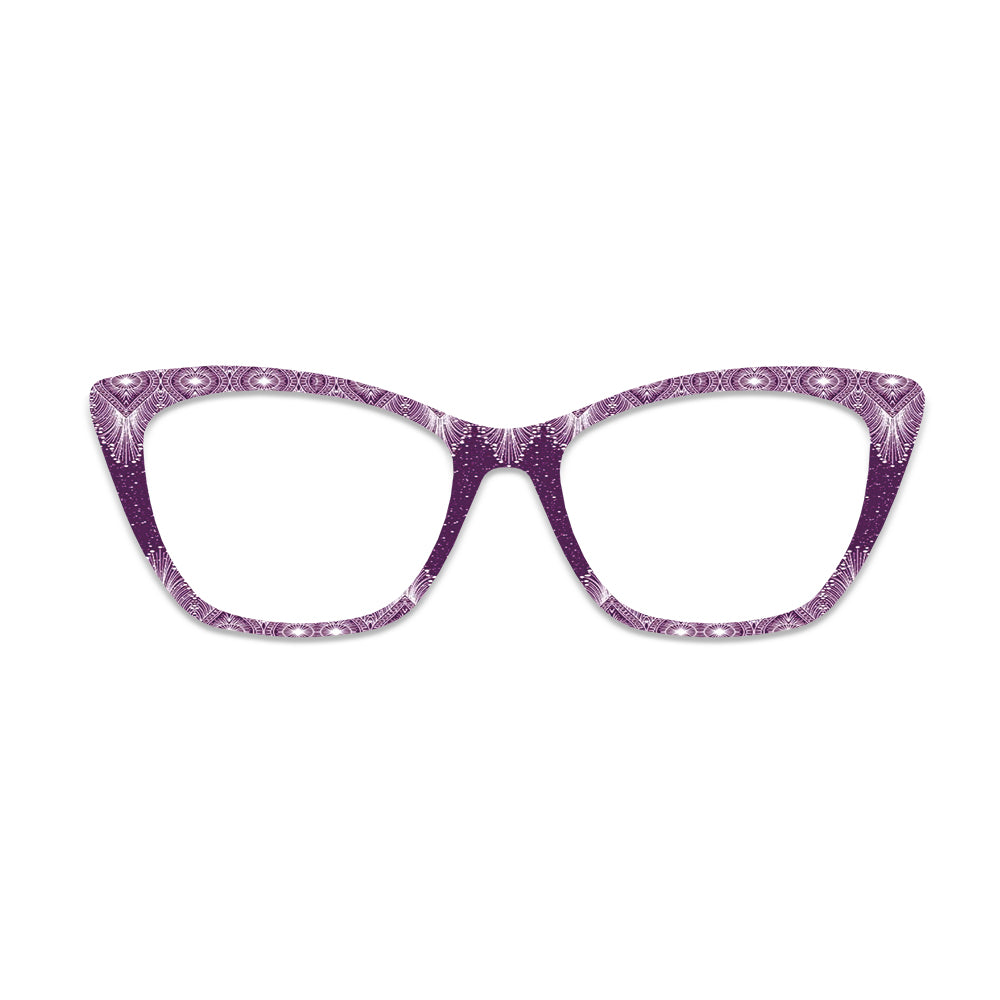 Purple Mandala Glasses Toppers #5680586592
