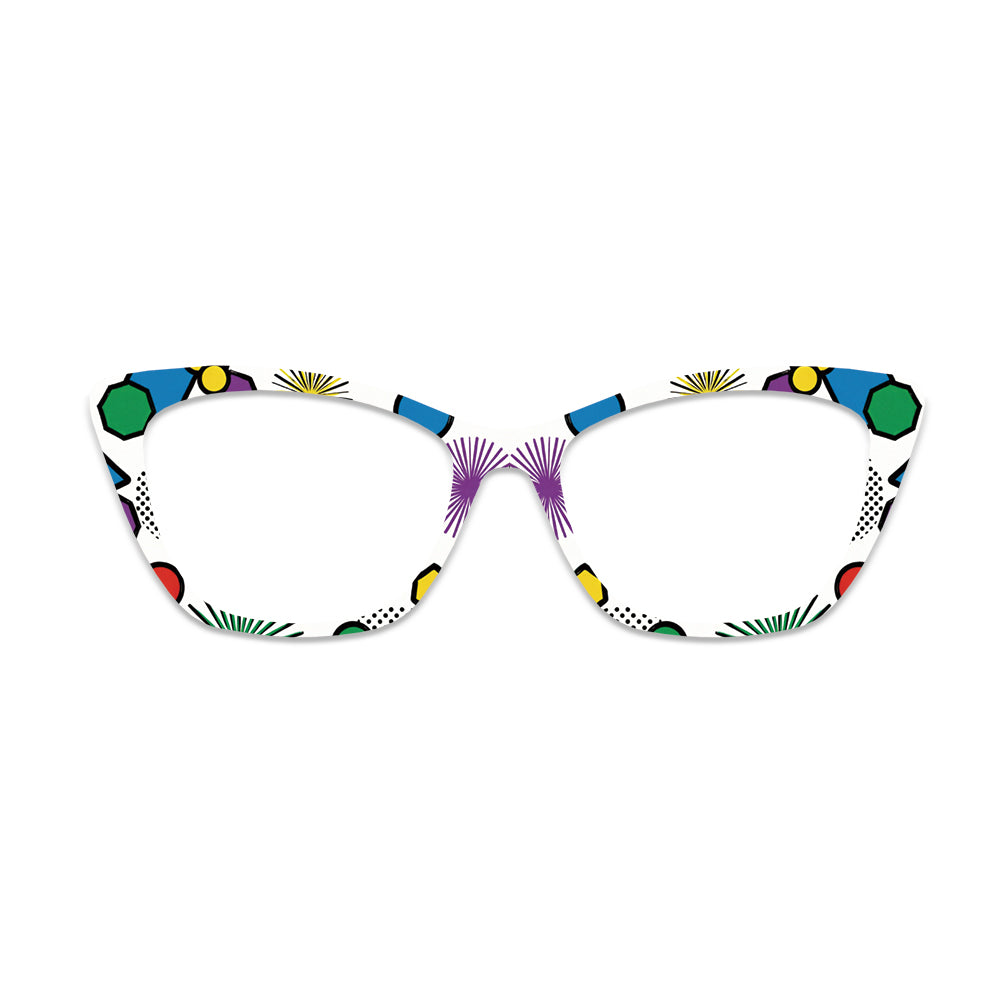 Pop Color Geometric Glasses Toppers #1684221325