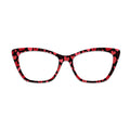 Black Base Red Heart All Over Print Glasses Toppers #7781736669