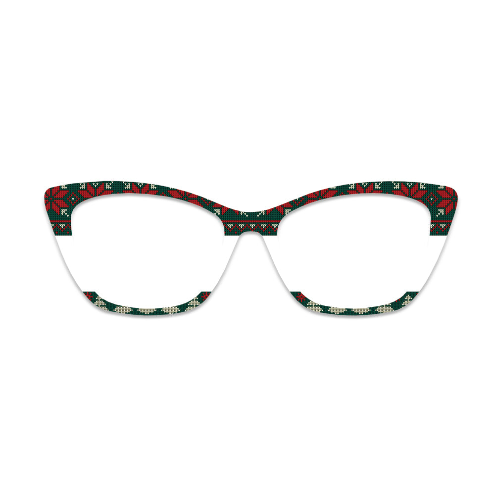 Christmas Sweater Snowflake Glasses Toppers #6647667584
