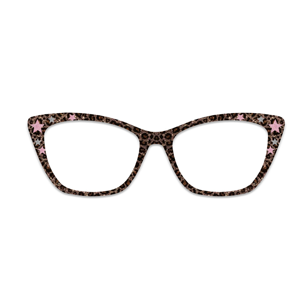 Leopard Star Glasses Toppers #5698509633