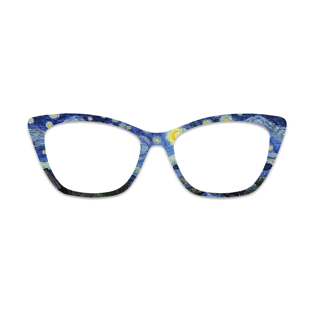 Starry Night Art Pattern Glasses Toppers #4655587170
