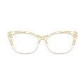 Beige Small Floral Pattern Glasses Toppers #1719786974