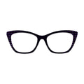 Black Background Purple Polka Dot Pattern Glasses Toppers #2135557832