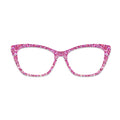 Pink Sequin Pattern Glasses Toppers #3733534488