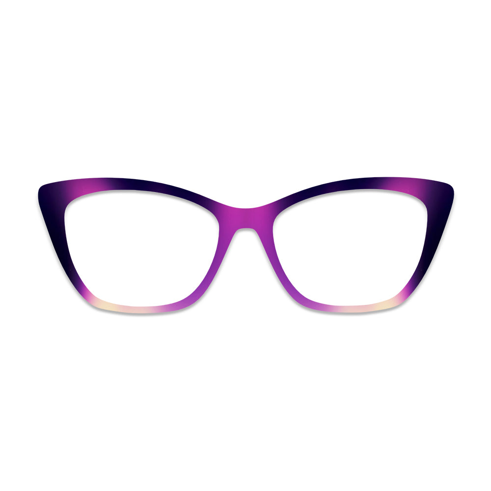 Purple Gradient Pattern Glasses Toppers #3297518990