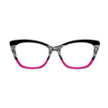 Pink Trim Zebra Print Glasses Toppers #1068653016