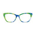 Blue Green Fluid Glitter Glasses Toppers #1979852395