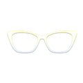 Light Yellow Blue Gradient Line Pattern Glasses Toppers #5213094929
