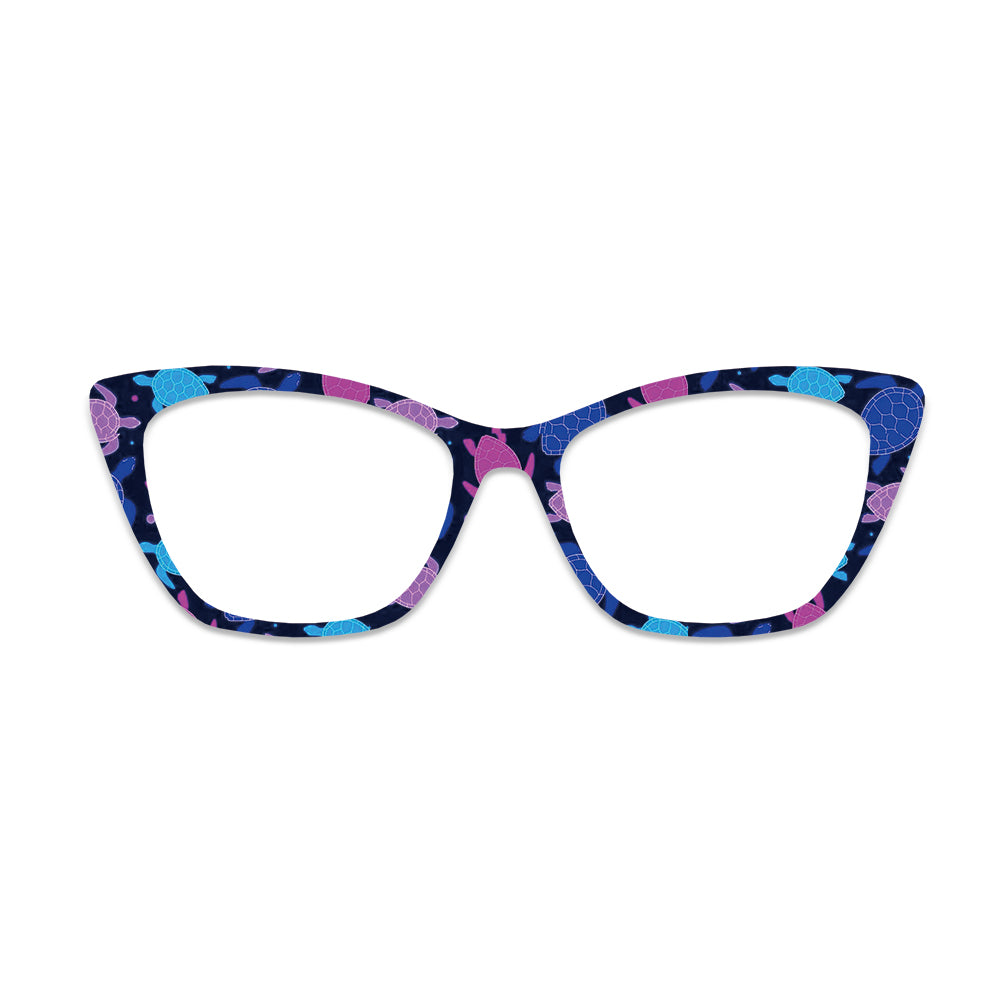 Colorful Sea Turtle Glasses Toppers #3673333239