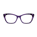 Purple Black Flame Heart Glasses Toppers #6614063116