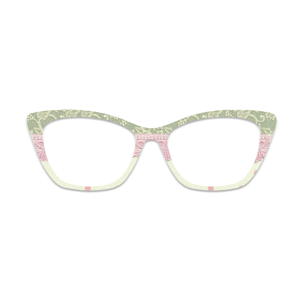 Lace Patchwork Polka Dot Glasses Toppers #3569156345