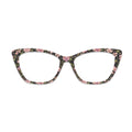 Black Background Retro Rose Floral Glasses Toppers #4485848624