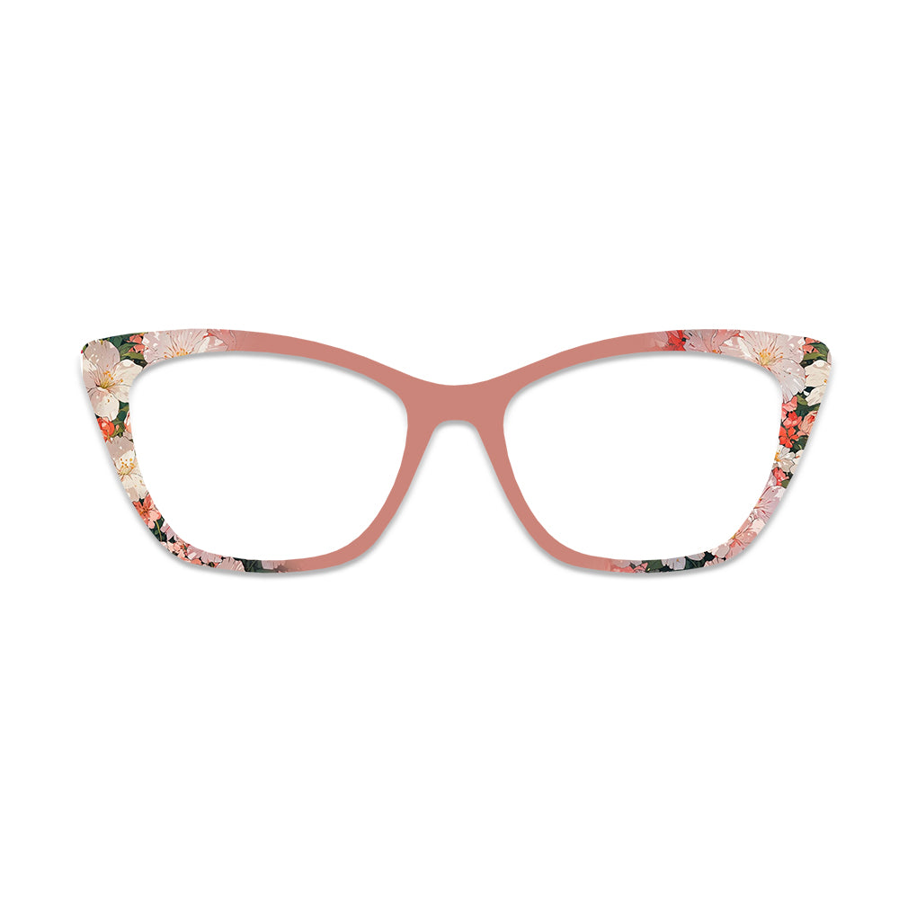 Dusty Pink Floral Glasses Toppers #1926561105