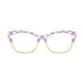 Purple Yellow Checker Star Glasses Toppers #1479934736