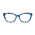 Blue Fluid Swirl Texture Glasses Toppers #8515086678