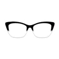 Black White Gradient Solid Glasses Toppers #4227594971