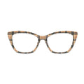 Khaki Vintage Plaid Glasses Toppers #7417530407