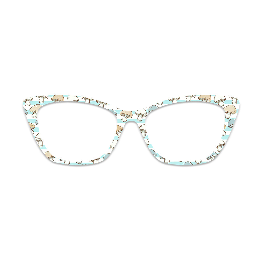 Stripe Mushroom Glasses Toppers #3898351894