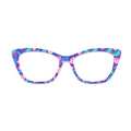 Color Block Floral Glasses Toppers #3275988551