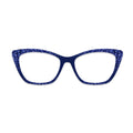 Dark Blue Floral Glasses Toppers #3146146248