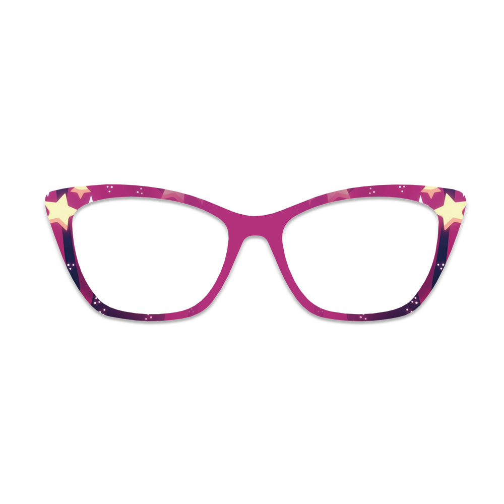 Magenta Star Sky Glasses Toppers #6367359309