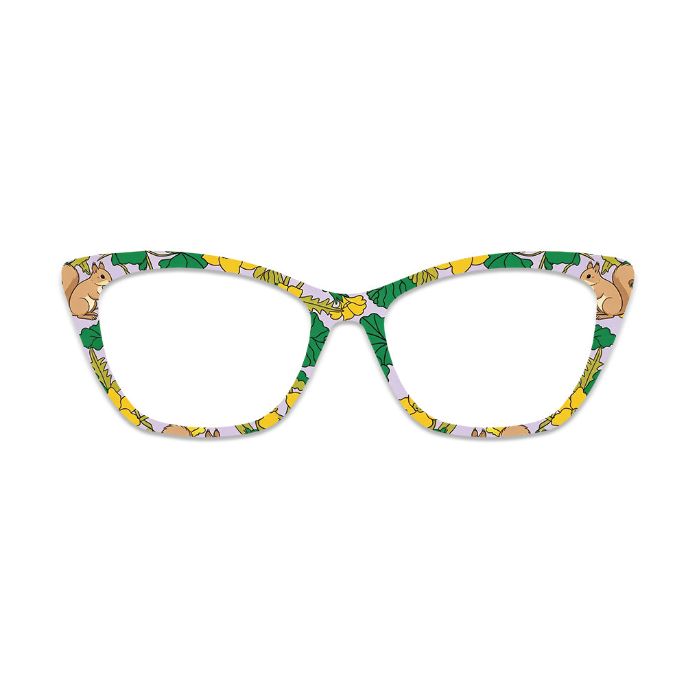 Squirrel Floral Glasses Toppers #1450890070