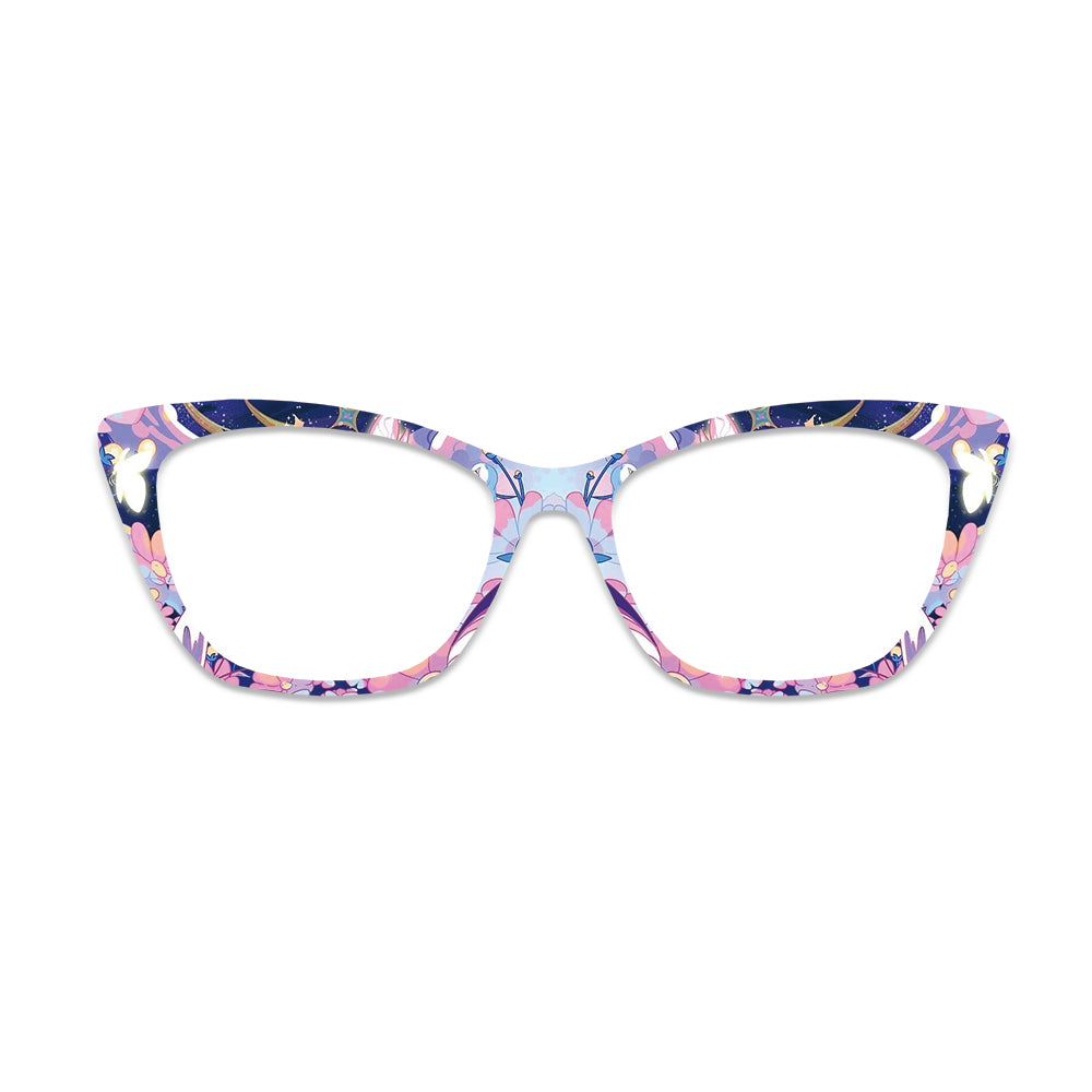 Star Sky Butterfly Floral Glasses Toppers #3798966211