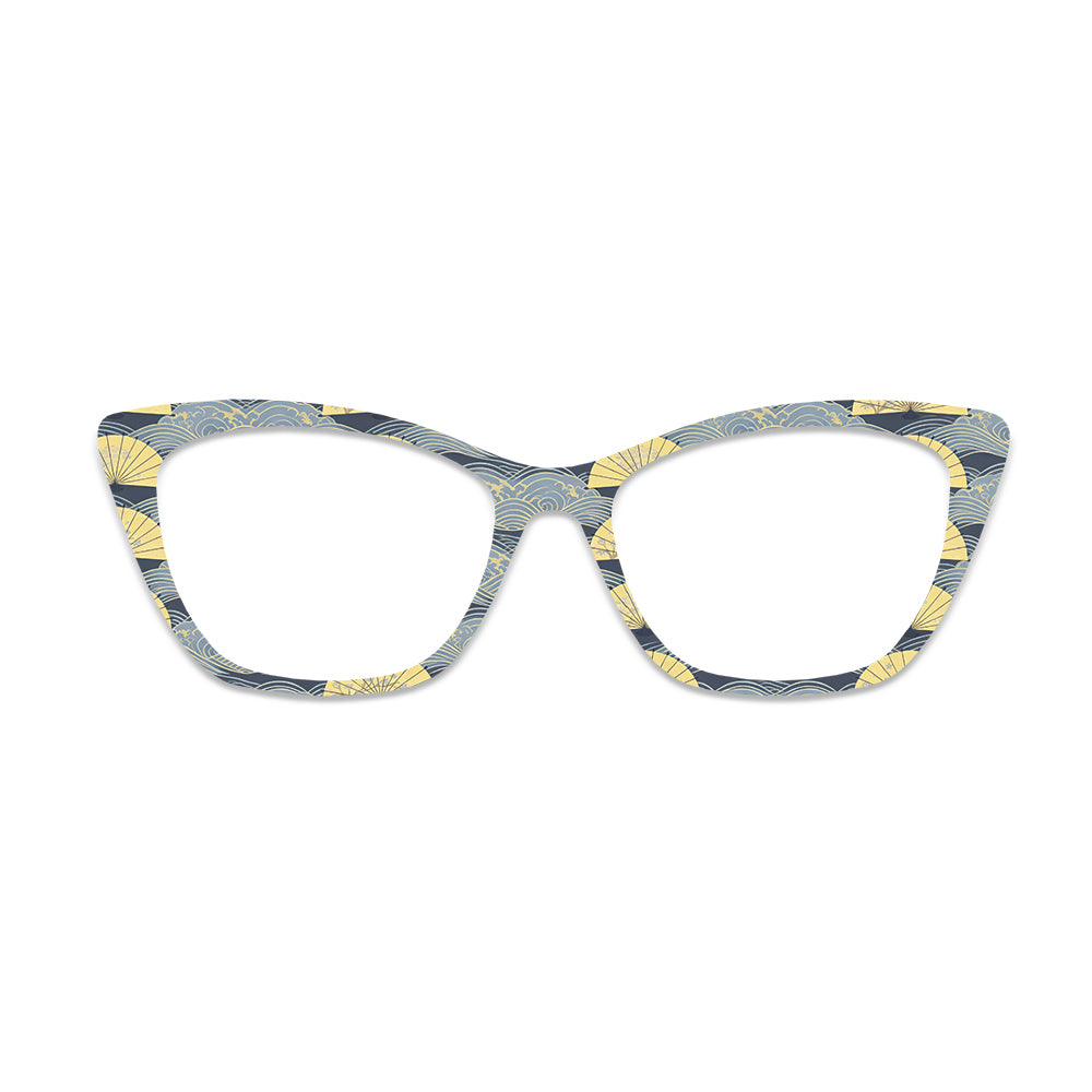 Japanese Wave Fan Glasses Toppers #5634726006