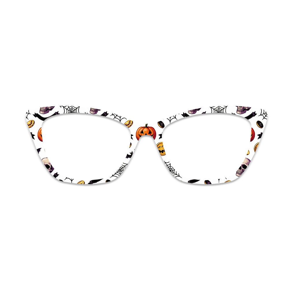 Halloween Pumpkin Skull Glasses Toppers #1591971092