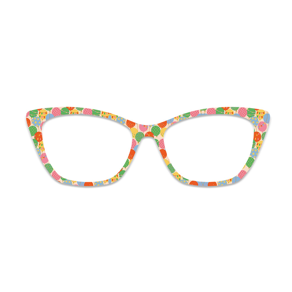 Colorful Balloon Glasses Toppers #3354759428