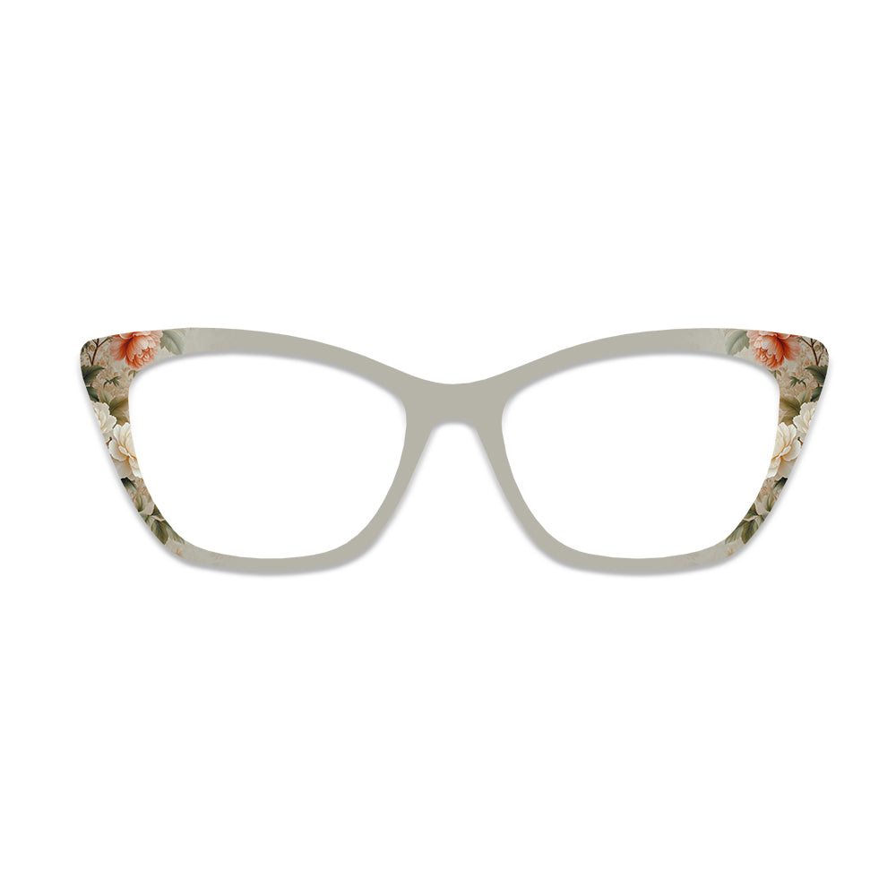 Vintage Floral Pattern Glasses Toppers #1153419505
