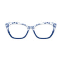 Blue And White Peony Glasses Toppers #6897034217