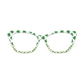 White Clover Checker Glasses Toppers #6149362292