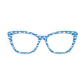 Blue White Fish Pattern Glasses Toppers #3178584334