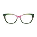 Green Pink Glitter Gradient Glasses Toppers #6576379163