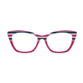 Pink Blue Glitter Stripe Glasses Toppers #1836550206