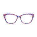 Colorful Swirl Marble Glasses Toppers #1158736613