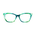 Green Tie Dye Swirl Glasses Toppers #4812528819