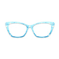 Light Blue Dolphin Shell Cartoon Glasses Toppers #8544531575