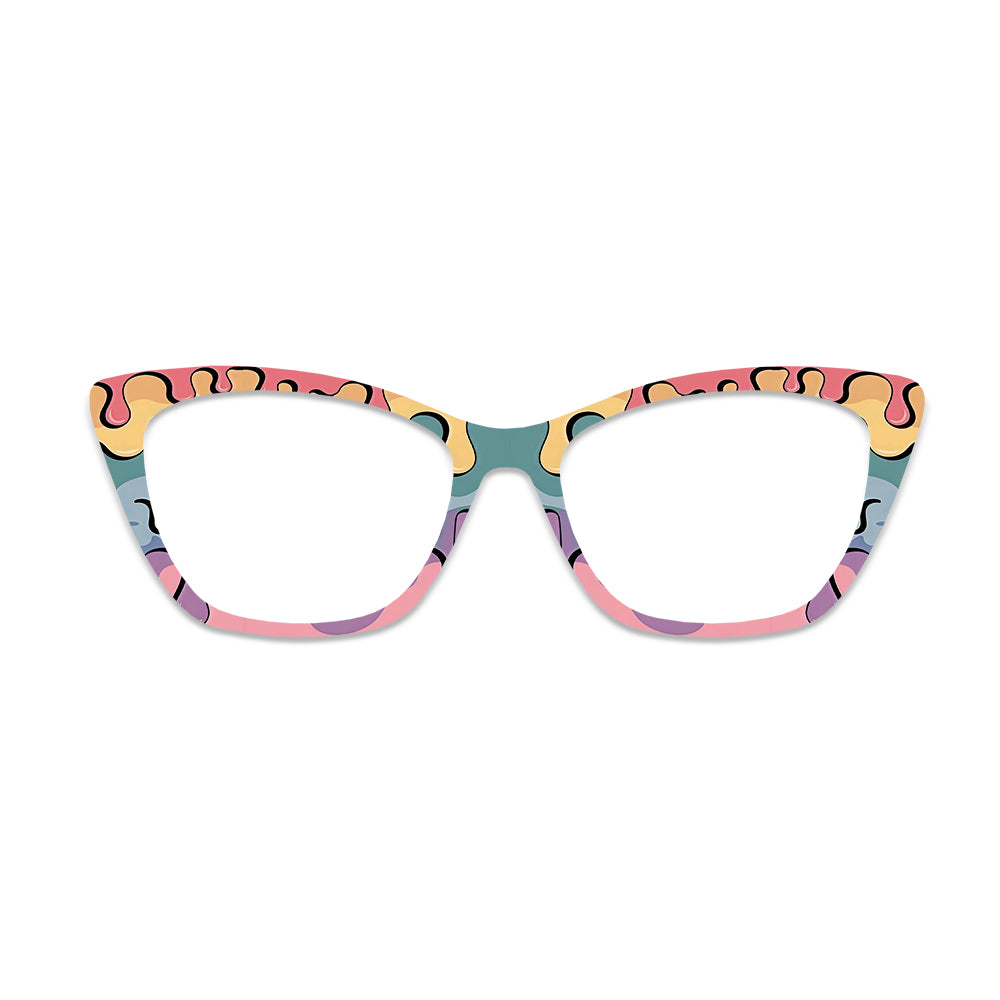 Macaron Fluid Graffiti Glasses Toppers #5119436415